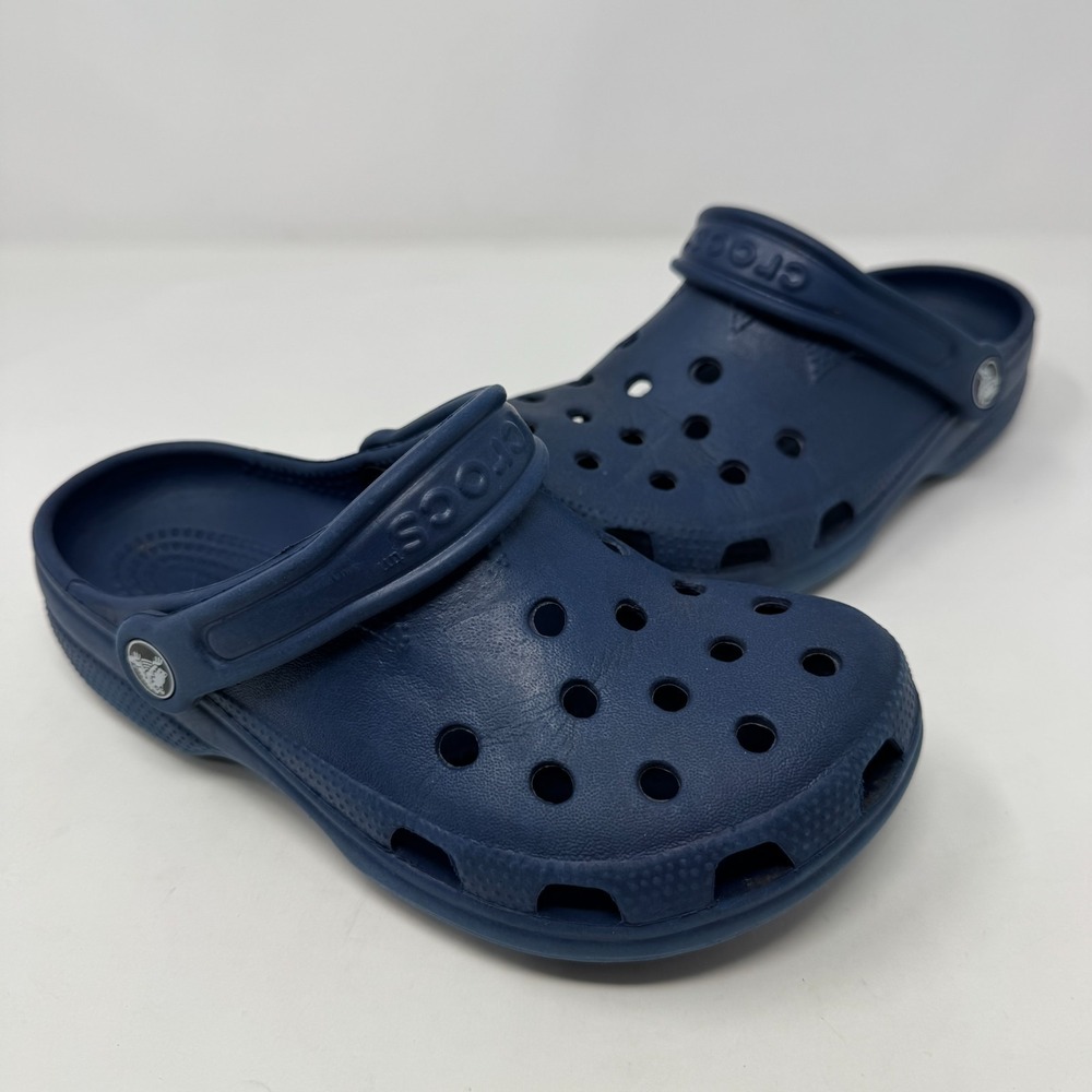 Crocs Classic Clogs Blue Comfort Slip On Casual Shoes Size Women's 5
